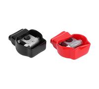 ACOGEDO Pair Battery Terminal Top Post Kit with Copper Lugs, Heat Shrink Tubing & Protective Covers - Positive and Negative, Fit for Car Truck Boat ATV UTV Solar