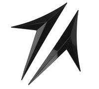 ACOGEDO Pair Mudguard Vent Trim Sticker Gloss Rubber Decoration Peel and Paste and Increase Level Vent StickerSide StickerSide TrimSide CoverSide DecorExterior Cover