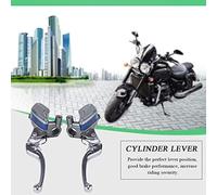 ACOGEDO Pair of 22mm Motorcycle Hydraulic Brake Pump Clutch Master Cylinder Lever Adjustable Anodized for Crafted Its and Master Aftermarket Enhancing Stable with Brake Quality (Gray)