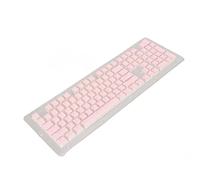 ACOGEDO PBT Keycaps High Low Layout Double Layer 2 Color 108 Keys Mechanical Keyboards for 61 87 104 108 Key Keyboard White Adapts and the of a Layout High Low Adopts (#14)
