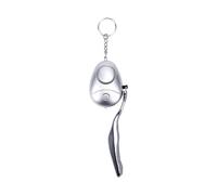 ACOGEDO Personal Safety Alarm for Women, 130dB Keychain Alarm with Strobe Light Pull Pin, Self Defense Keychain for Campus Travel Dog Walking (Silver)