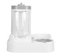 ACOGEDO Pet Food Dispenser 2 in Large Capacity Detachable Automatic Cat Waterer Feeder for Dog Puppy Yellow in 1 to Water and a Pet Food Dispenser2 in Dispenser2 in Cat (Gray)