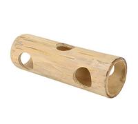ACOGEDO Pet Hamster Tunnel Tube Shape Toy for Playing Tooth Grinding Long Time Toy for Sa Hamster Tunnel ToyHamster Tube ToyPet ToyBamboo ToyBamboo (Large)