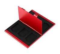 ACOGEDO Portable Aluminum for 6pcs SD Memory Cards Storage Box Case Holder Protector Easy Carry Durable to Can Cards Memory CaseMemory BoxSD CaseCard HolderSD Holder