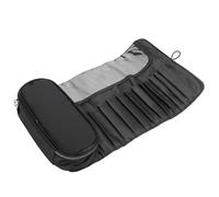 ACOGEDO Portable Folding Cosmetic Storage Bag - Makeup Brush & Lipstick Organizer with Design, Anti-Aging Rubber Bands & Quality Zipper for Easy Use