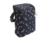 ACOGEDO Portable Insulated Baby Bottle Bag with Detachable Buckle - Large Capacity Thermal Breastmilk Storage Bag, Black with Floral Pattern