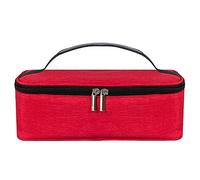 ACOGEDO Portable Insulated Cooler Bag Lunch Bag for Camping, Hiking, BBQ, and Picnics (Red)