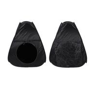 ACOGEDO Portable Pop Up Sensory Tent with Blackout Design for Kids - Easy Set Up Corner Tent for Toddlers - Indoor Play Space in Black, Size 72x72x88cm