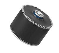 ACOGEDO Portable Retro PU Leather Gas Canister for Outdoor Camping Accessories - Secure and Stylish in (Black)