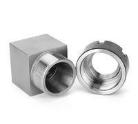 ACOGEDO Premium ER32 Collet Block for Precise CNC Machining and Lathe Engraving - Durable Hardened Tool Steel Hex Chuck Holder for Efficient Set-Ups (Quadrilateral)