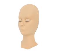 ACOGEDO Premium Lash Mannequin Head with Removable Eyelids for Eyelash Extensions and Makeup Practice - Silicone Eyelash Extension Training Head for Single Fold Eyelid Artists
