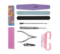 ACOGEDO Professional Nail Art Buffer Tool Set - Achieve Smooth, Shiny Nails - Dual-Sided Files & Buffers Suitable for & Artificial 10Pcs Manicure Kit