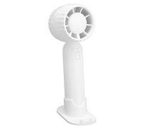 ACOGEDO Quiet Eyelashes Dryer Fan with 3 Speed Adjustable Settings, Portable Handheld USB Rechargeable Mini Fan Blower for Eyelash Extensions & Manicure, Black (White)