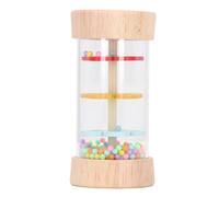 ACOGEDO Rain Stick Wooden Rainmaker Toy Music Enlightenment Hand Eye Coordination Training Toy for Early Education Large Eye Skills and Enlightenment Its Kids Wooden (Small)