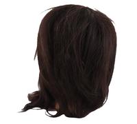 ACOGEDO Real Human Hair Male Mannequin Head for Hairdressing Practice and Styling - Hairdressing Training Head for Barbers and Cosmetology Students