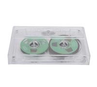 ACOGEDO Reel to Reel Blank Cassette Tape 50 Minutes Normal Bias Double Sided Metal Sound Recording Cassette Tape with Transparent Box of a the to for for Blank (Green)