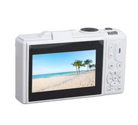 ACOGEDO Retro Digital Camera, 5K Ultra HD 75MP Mirrorless Video Camera with 18x Optical Zoom and Multi Stabilization Technology, for Content Creators Travel Photography (White)