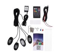 ACOGEDO RGB LED Rock Lights Kit Wide Angle Underbody Neon Light for Truck SUV ATV UTV Boat (1 to 6)