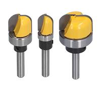 ACOGEDO Round Nose Bit Box Bowl Tray Template Dish Carving Router Cutter with Bearing /4in Shank1/2in Body with Design Res Round Nose BitRound Router BitCore Box BitBowl Tray (1-1/8 inches + 3/4