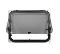 ACOGEDO RV Window With Blackout Curtain 60 Degrees Opening Angle H800mm W600mm Cutout Push Out Window for RV Trailer Van Push Outward or the WindowRV Out WindowRV