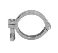 ACOGEDO Sanitary Clamp 304 Stainless Steel Pipe Fixing Clamp Single Pin Duty Pipe Clamp/Holder with Wing Nut Type 76 Fixing The and All i Sanitary ClampStainless Steel ClampWater (63)