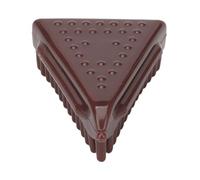 ACOGEDO Silicone Meridian Massage Brush with Multi-Point Design and Triangular Shape for Efficient Collateral Dredging and Stimulation - Compact and Comfortable Brown Brush