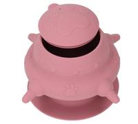 ACOGEDO Silicone Puppy Milk Feeder with 4 Nipples - Convenient Nursing Station for Small Puppies & Kittens - Premium Food Grade Silicone, Navy Blue (Pink)