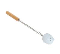ACOGEDO Spring Massage Hammer Manual Beat Massager Stick with Cute Hedgehog Design for Neck, Leg, Shoulder, and Thigh Relief - Synthetic Wood, Versatile and Portable