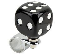 ACOGEDO Steering Wheel Suicide KnobSteering Wheel SpinnerSteering KnobPower Handle Dice Shape Steering Knob for Cars Trucks Tractors Boats, Labor S Cars Trucks Tractors (Black)