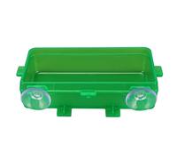 ACOGEDO Suction Cup Reptile Feeder Escape Proof Reptile Food Bowl for Gecko Lizard Bearded Dragon L with Curved Prevent Suction Cup FeederReptile Food BowlGecko FeederSmall (L)