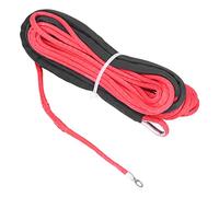 ACOGEDO Synthetic Winch CableSynthetic Winch RopeSynthetic LineTowing RopeWinch Ca 4.8mm X 15m Synthetic Cable, 5500lbs Breaking Strength, Syntheti Strength for UTV TrailerBlue (Red)