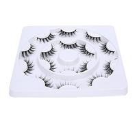 ACOGEDO Three Dimensional Long Thick Curly False Eyelashes | Synthetic Fiber Eye Makeup Tool | 8 Pairs of Reusable False Lashes for Eye Makeup (D48-1)