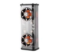 ACOGEDO Transparent Speaker 2x5W Subwoofer Portable 5 3 Speakers With Colorful Lights for Home Party Travel and a Transparent Ex SpeakerWireless SpeakerClear SpeakerPortable (Black)