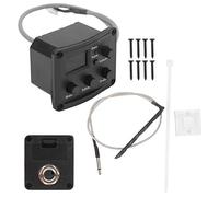 ACOGEDO Ukulele Pickup EQ Color Tuner with LED Display Electric Box 3-Segment Equalizer Musical System At a Midrang Ukulele PickupColor Tuner with LED DisplayEQ TunerPressure Sensitive