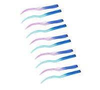 ACOGEDO Vibrant Colorful Hair Extensions Clamp/Holder In - Blue Gradient and Bright Purple Highlights Hairpieces for Long Straight Style - Easy to Use and Maintain, Individually Wrapped