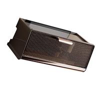 ACOGEDO Wall Mounted Router Storage Box Great Capacity Power Strip Power Socket Cable Storage Case for Home Beige Middle Size 30x13 5x12 5cm/11 8x5 3x4 9in and You Put Desktop Wall (Coffee Color