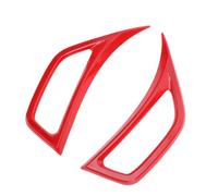 ACOGEDO Wheel Eyebrow Side Air Vent Cover, ABS Plastic Decoration Trim for JL JLU 2 Door 4 Door 2018 2025, with Easy Peel and Stick Installation (Red)