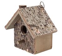 ACOGEDO Wood Bird House with Hanging Design for Easy Bird Access and Comfortable Resting Place - Elegant Color Pet Accessories