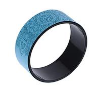 ACOGEDO Yoga Back Wheel Roller for Spine Stretch | Blue Non-Skid PU Back Pain Relief Prop | Circular Design for Yoga Poses and Posture Improvement
