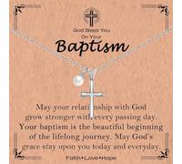 ACOGVN Cross Necklace for Girls, Easter First Communion Baptism Confirmation Gifts for Teenage Girls Graduation Back to School Birthday Christmas Valentines Day Gifts for Daughter Granddaughter Niece