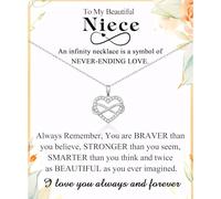 ACOGVN Gifts for Daughter Sister Girlfriend Granddaughter Niece, Infinity Heart Necklace Present on Christmas Birthday Mothers Day Valentines Day Graduation Back to School Easter Stocking Stuffers