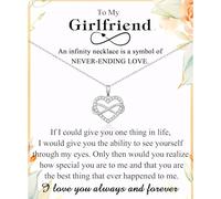 ACOGVN Gifts for Daughter Sister Girlfriend Granddaughter Niece, Infinity Heart Necklace Present on Christmas Birthday Mothers Day Valentines Day Graduation Back to School Easter Stocking Stuffers