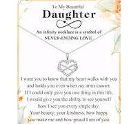 ACOGVN Gifts for Daughter Sister Girlfriend Granddaughter Niece, Infinity Heart Necklace Present on Christmas Birthday Mothers Day Valentines Day Graduation Back to School Easter Stocking Stuffers