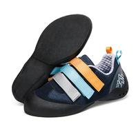 AcokU Professional Rock Climbing Shoes for Boy Girl, Youth Beginners Rock-Climbing Training Shoes, Climbing and Boulderin Sports Shoes,Blue,4 UK