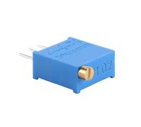 ACOLY 10 Pcs 3296W-102 Multi Turn Adjustable Potentiometer 1K Ohm Multiturn Trimmer Potentiometer Blue Adjustable Variable Resistor（1K）