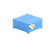 ACOLY 10 Pcs 3296W-103 Multi Turn Adjustable Potentiometer 10K Ohm Multiturn Trimmer Potentiometer Blue Adjustable Variable Resistor（10K）