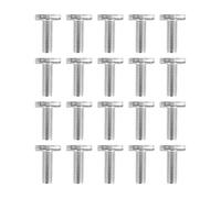 ACOLY 20PCS T Slot Bolts, M10 X 30mm Stainless Steel A2-70 Hammer Head Screws for Solar Mounting Rails Aluminum Profile Greenhouse Photovoltaics