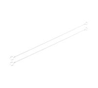 ACOLY 2Pcs Chrome Plugs Chains - 400mm for Bath/Large Sink, Ball Type