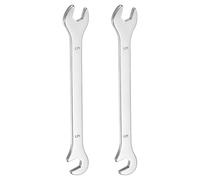 ACOLY 2pcs Super-Thin Open End Wrench 5.5mm Metric Double Open-End Wrench 30Cr13 Stainless Steel Quenching Polish Spanner with 15°and 75° Angled for Auto Repairs