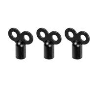 ACOLY 3 PCS Black Radiator Vent Valve 5mm,Zinc Alloy Radiator Bleed Key for Bleeding and Bleeding